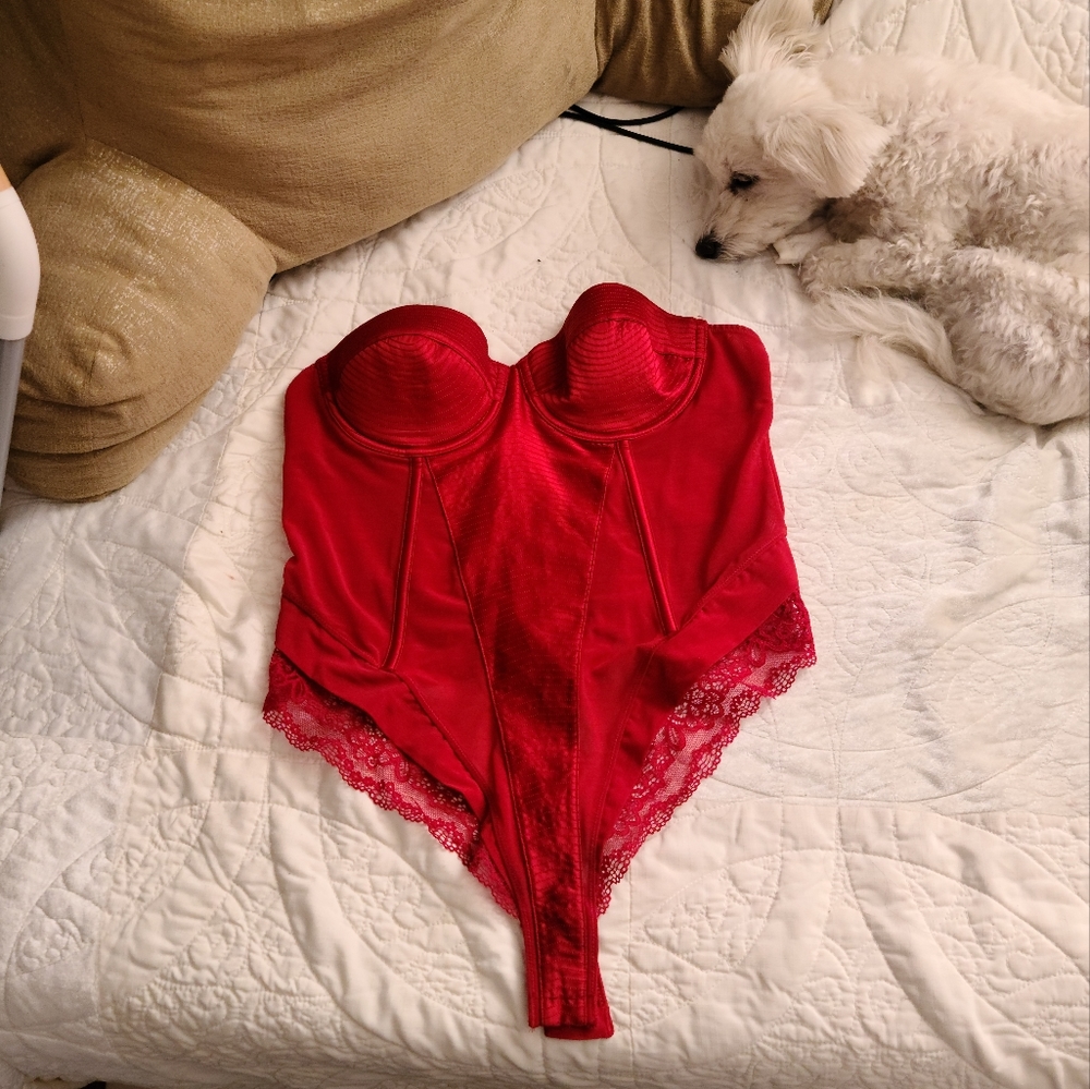 Red bodysuit